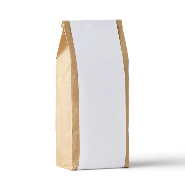 Kraft Paper Bag Mockup Side View